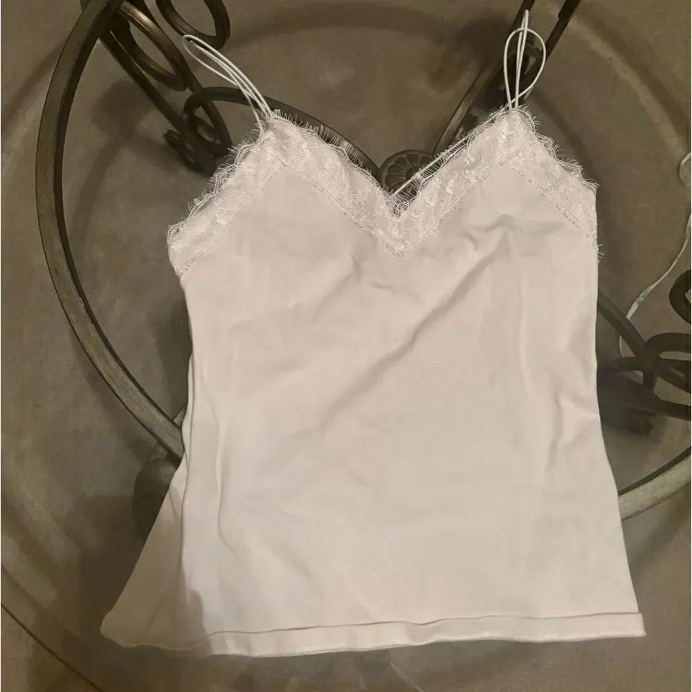 Express white babydoll tank